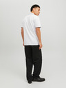 Jack & Jones Bílé pánské polo tričko Jack & Jones La Porter