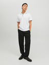 Jack & Jones Bílé pánské polo tričko Jack & Jones La Porter