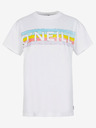 O'Neill Bílé dámské tričko s potiskem O'Neill CONNECTIVE GRAPHIC LONG TSHIRT