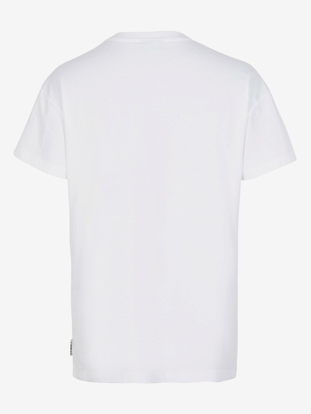 O'Neill Bílé dámské tričko s potiskem O'Neill CONNECTIVE GRAPHIC LONG TSHIRT