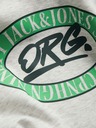 Jack & Jones Světle šedá pánská žíhaná mikina s kapucí Jack & Jones Arthur