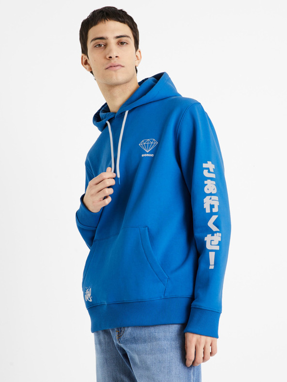 Celio Modrá pánská mikina Celio Sonic