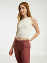 CAMAIEU Vínové dámské skinny fit džíny CAMAIEU