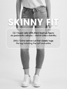 CAMAIEU Vínové dámské skinny fit džíny CAMAIEU