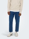 ONLY & SONS Modré pánské straight fit džíny ONLY & SONS Savi