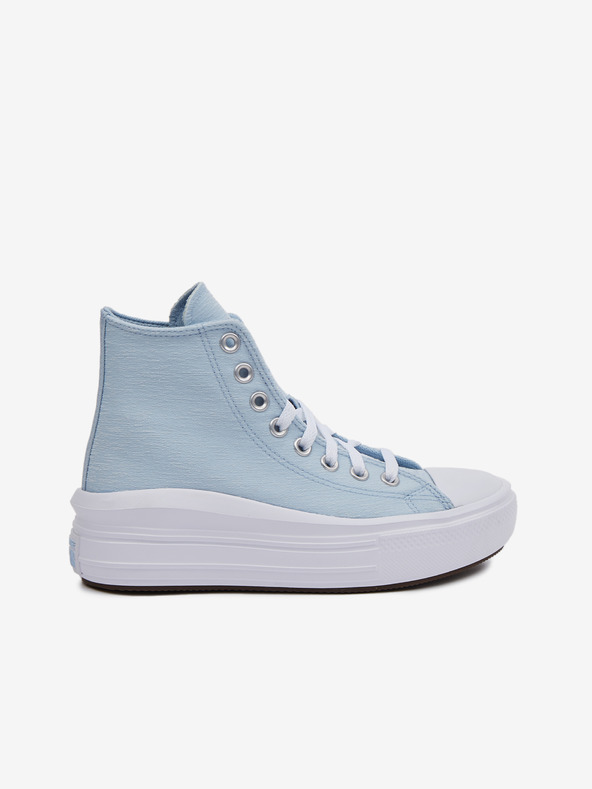 Converse Světle modré holčičí kotníkové tenisky na platformě Converse Chuck Taylor All Star