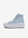 Converse Světle modré holčičí kotníkové tenisky na platformě Converse Chuck Taylor All Star