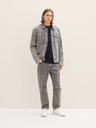 Tom Tailor Denim Černé pánské vzorované tričko Tom Tailor Denim