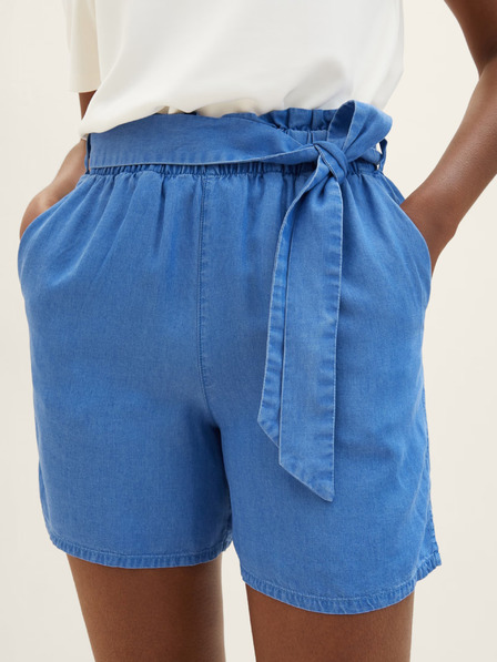 Tom Tailor Denim Modré dámské kraťasy Tom Tailor Denim