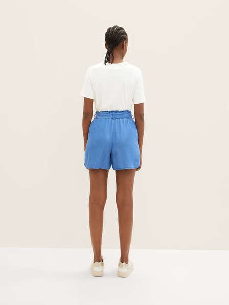 Tom Tailor Denim Modré dámské kraťasy Tom Tailor Denim