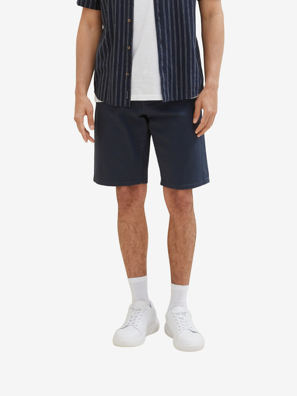 Tom Tailor Tmavě modré pánské džínové kraťasy Tom Tailor