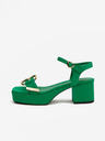 Love Moschino Zelené dámské sandály Love Moschino