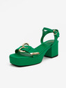 Love Moschino Zelené dámské sandály Love Moschino