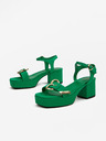 Love Moschino Zelené dámské sandály Love Moschino