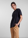 Pieces Černé oversize tričko Pieces Rina