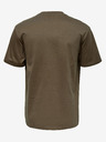 ONLY & SONS Hnědé basic tričko ONLY & SONS Fred