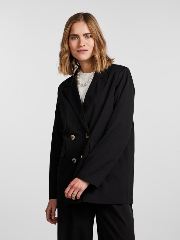 Pieces Černé dámské oversize sako Pieces Thelma