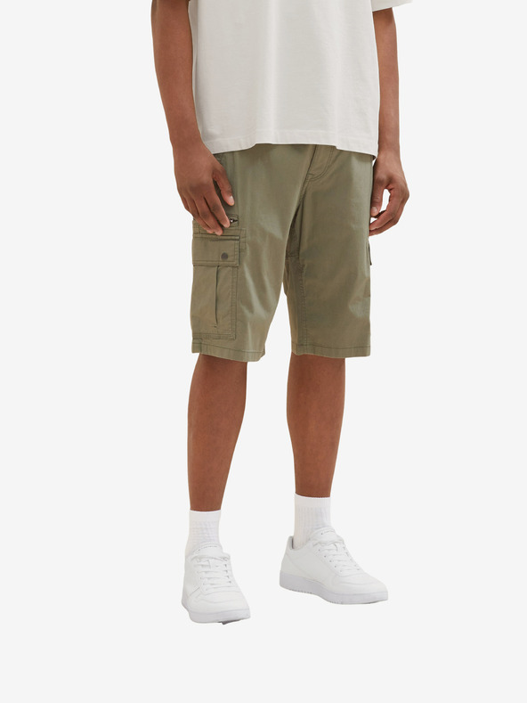 Tom Tailor Khaki pánské kraťasy s kapsami Tom Tailor