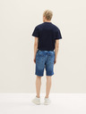 Tom Tailor Denim Tmavě modré pánské džínové kraťasy Tom Tailor Denim
