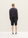 Tom Tailor Denim Černé pánské džínové kraťasy Tom Tailor Denim