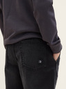 Tom Tailor Denim Černé pánské džínové kraťasy Tom Tailor Denim
