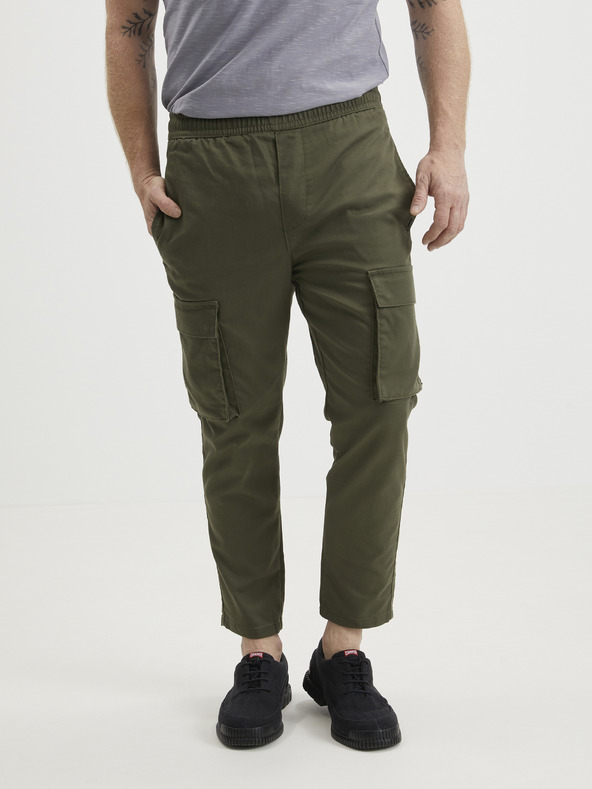 ONLY & SONS Khaki kalhoty s kapsami ONLY & SONS Rod