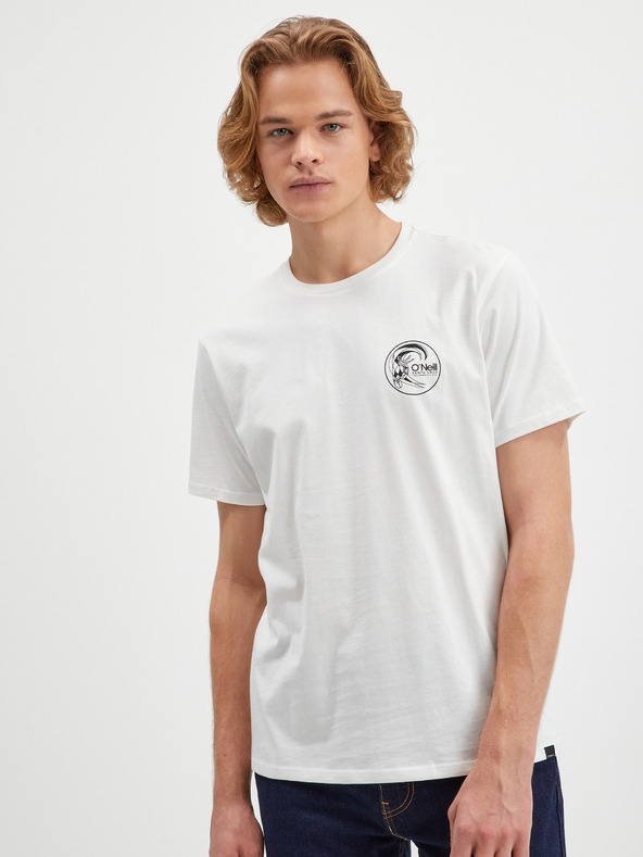 O'Neill Bílé pánské tričko O'Neill Circle Surfer