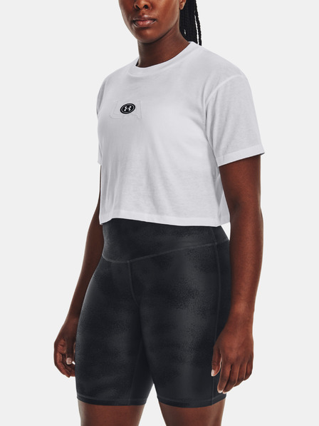 Under Armour Dámské tričko Under Armour UA BRANDED LOGO CROP SS