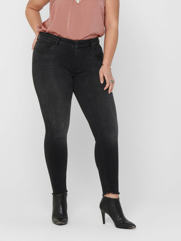 ONLY CARMAKOMA Černé skinny fit džíny ONLY CARMAKOMA Willy