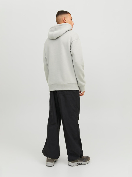 Jack & Jones Světle šedá pánská mikina s kapucí Jack & Jones Classic