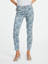 Orsay Modré dámské vzorované slim fit džíny ORSAY