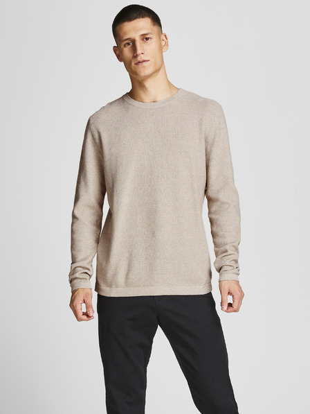 Jack & Jones Béžový svetr Jack & Jones Gustav