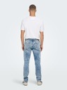 ONLY & SONS Světle modré slim fit džíny s potrhaným efektem ONLY & SONS