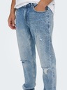 ONLY & SONS Světle modré slim fit džíny s potrhaným efektem ONLY & SONS