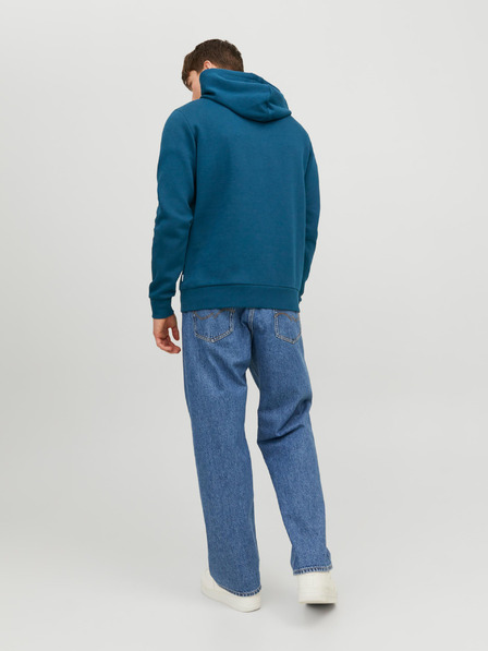 Jack & Jones Modrá pánská mikina s kapucí Jack & Jones Logo
