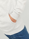 Jack & Jones Světle šedá pánská žíhaná mikina s kapucí Jack & Jones Josh
