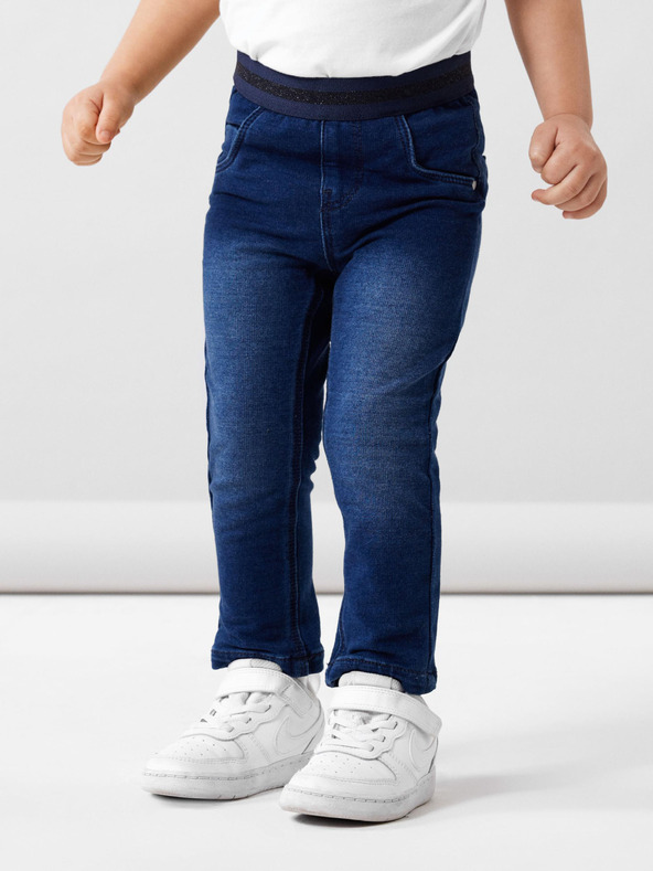name it Tmavě modré holčičí slim fit džíny name it Salli