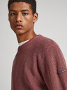 Pepe Jeans Červený pánský svetr Pepe Jeans Dean