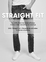 Jack & Jones Tmavě modré pánské straight fit džíny Jack & Jones Mike
