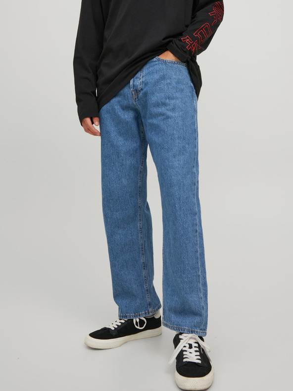 Jack & Jones Modré pánské široké džíny Jack & Jones Eddie