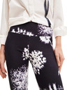 Desigual Bílo-černé dámské vzorované legíny Desigual Agnes