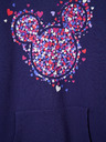 Desigual Fialové holčičí mikinové šaty s kapucí Desigual Emmline Disney