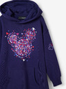 Desigual Fialové holčičí mikinové šaty s kapucí Desigual Emmline Disney