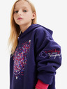 Desigual Fialové holčičí mikinové šaty s kapucí Desigual Emmline Disney