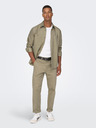 ONLY & SONS Béžové pánské chino kalhoty ONLY & SONS Kent