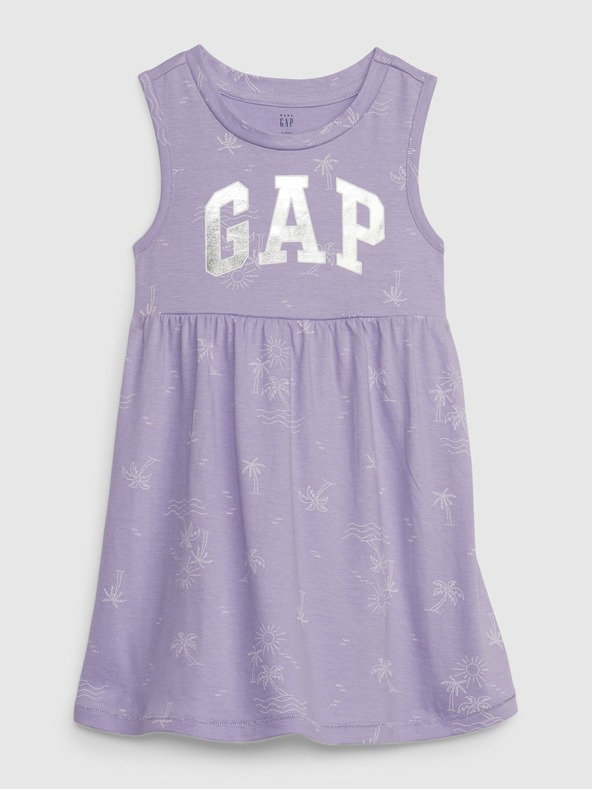 GAP Baby šaty s metalickým logem GAP
