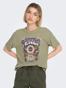 ONLY Khaki dámské tričko ONLY Lucy