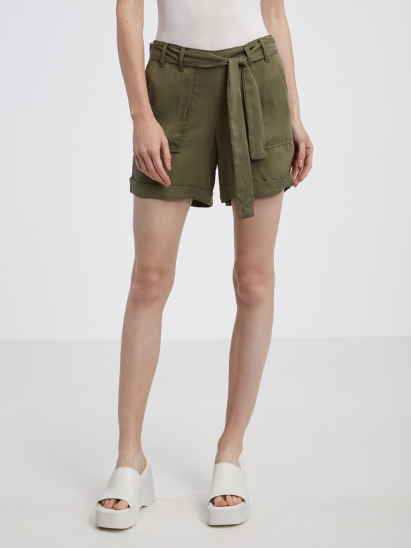 CAMAIEU Khaki dámské kraťasy CAMAIEU