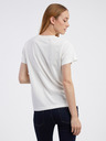 Pepe Jeans Bílé dámské tričko Pepe Jeans Camille