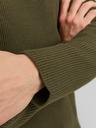 Jack & Jones Khaki pánský žebrovaný svetr Jack & Jones Perfect